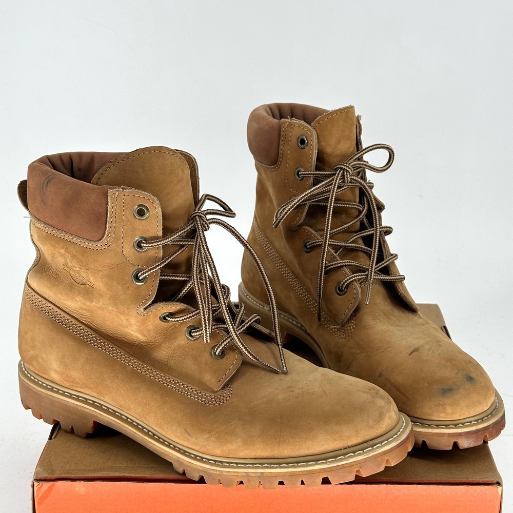 Vintage Eddie Bauer Leather Outdoor Hiking Work Casual Men's 12 M